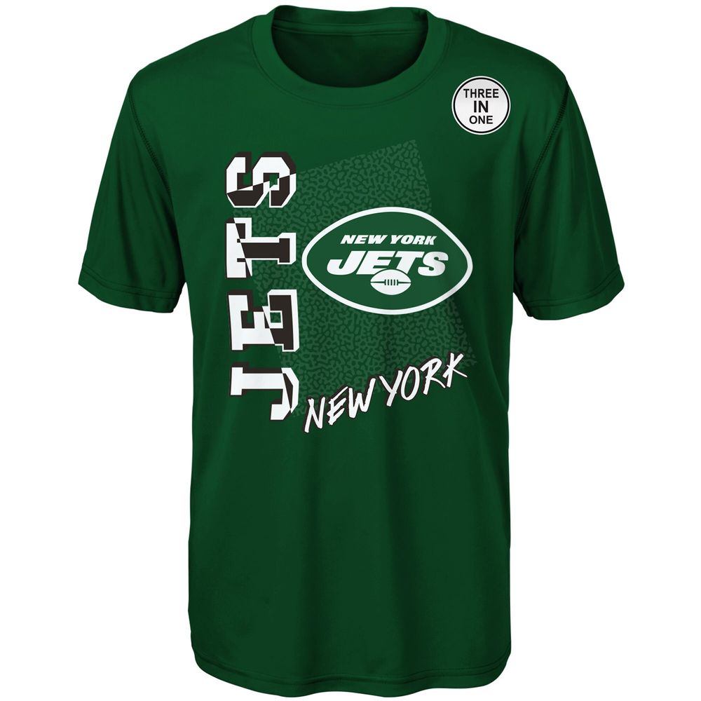 Preschool Green/Black New York Jets For the Love of the Game - T-Shirt  Combo Set