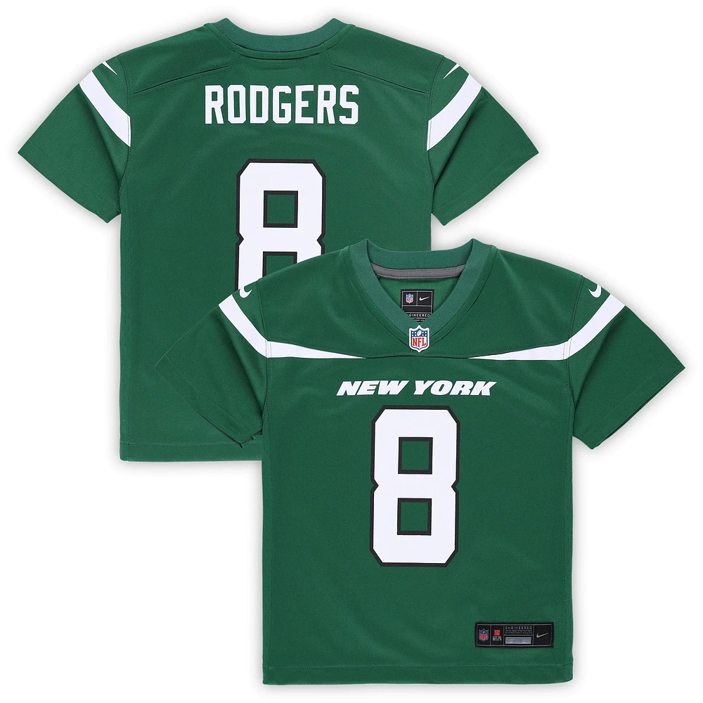 Preschool Nike Aaron Rodgers Gotham Green New York Jets Game Jersey