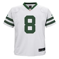 Maillot de match Nike Aaron Rodgers Legacy blanc des Jets New York pour enfants d'âge préscolaire