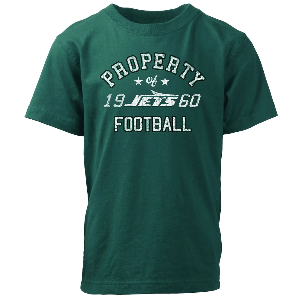 Preschool Wes & Willy  Green New York Jets Property Of T-Shirt