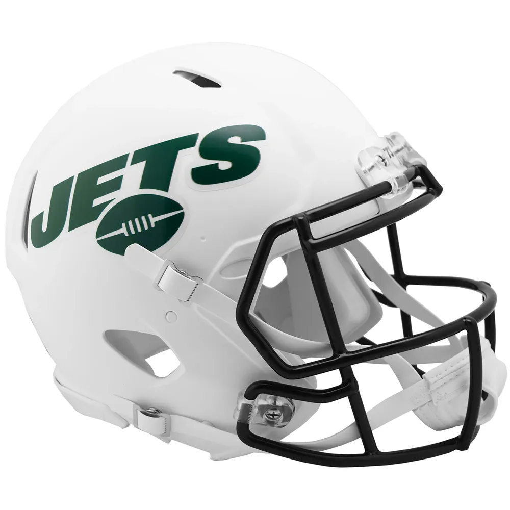 New York Jets Riddell Flat Black Alternate Speed Mini Football Helmet