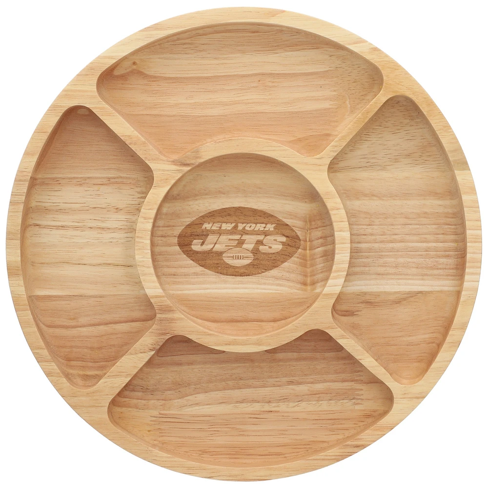 The Memory Company New York Jets Plateau de service pour copeaux de bois et trempette