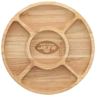 The Memory Company New York Jets Plateau de service pour copeaux de bois et trempette