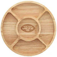 The Memory Company New York Jets Plateau de service pour copeaux de bois et trempette