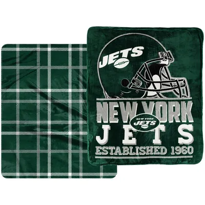 New York Jets 50'' x 60'' Native Raschel Plush Throw Blanket