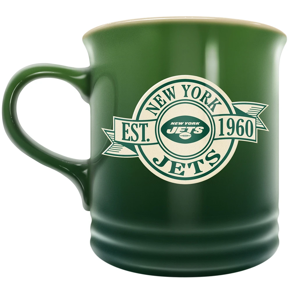 Le Sports Vault New York Jets 14 oz. Tasse en grès