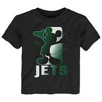 T-shirt noir à fondu croisé Disney Jets de New York pour tout-petit