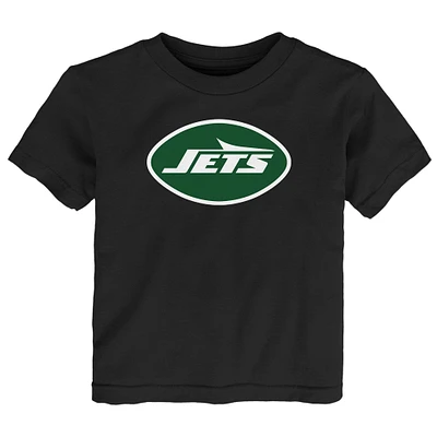 T-shirt noir avec logo principal des New York Jets pour tout-petits