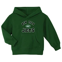 Sweat à capuche en polaire vert pour tout-petits avec logo des New York Jets