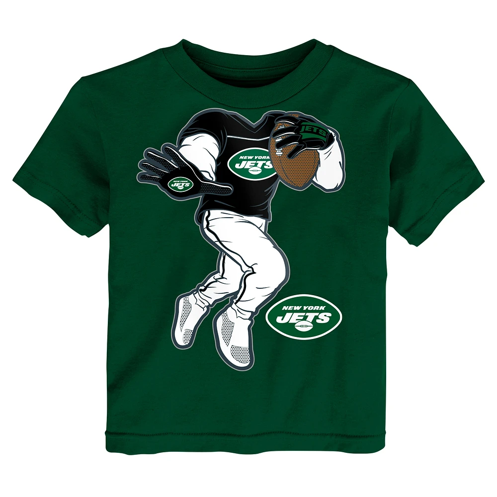 T-shirt vert pour tout-petits avec bras raides des New York Jets