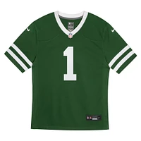 Maillot de match Nike Ahmad Sauce Gardner Legacy vert New York Jets pour tout-petit