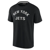 T-shirt unisexe fanatiques noir à manches courtes New York Jets Elements super doux