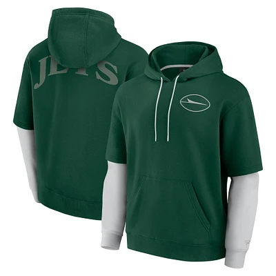 Sweat à capuche unisexe Fanatics Green New York Jets Sleek Elements