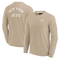 Unisex Fanatics Khaki New York Jets Elements Super Soft Long Sleeve T-Shirt