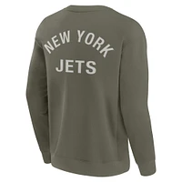 Unisex Fanatics Olive New York Jets Elements Super Soft Pullover Sweatshirt