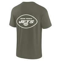 T-shirt unisexe Fanatics Olive New York Jets Elements super doux à manches courtes