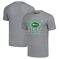 Unisex Homage  Gray New York Jets Arch T-Shirt