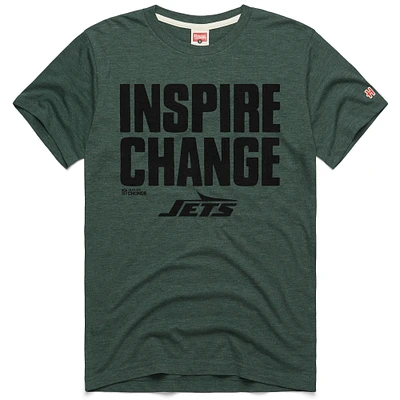 T-shirt unisexe vert hommage New York Jets 2024 Inspire Change Tri-Blend