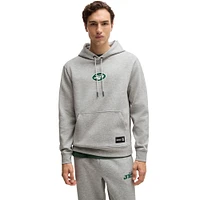 Unisex Hugo Boss Heather Gray New York Jets Woodson Tri-Blend Hoodie