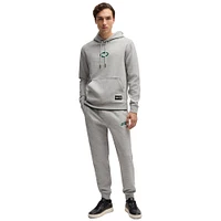 Unisex Hugo Boss Heather Gray New York Jets Woodson Tri-Blend Hoodie