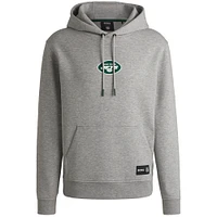 Unisex Hugo Boss Heather Gray New York Jets Woodson Tri-Blend Hoodie