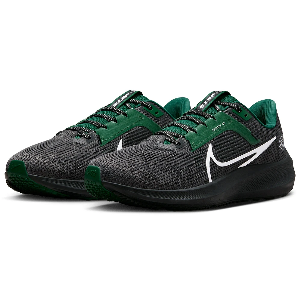 Unisex Nike  Anthracite New York Jets Zoom Pegasus 40 Running Shoe