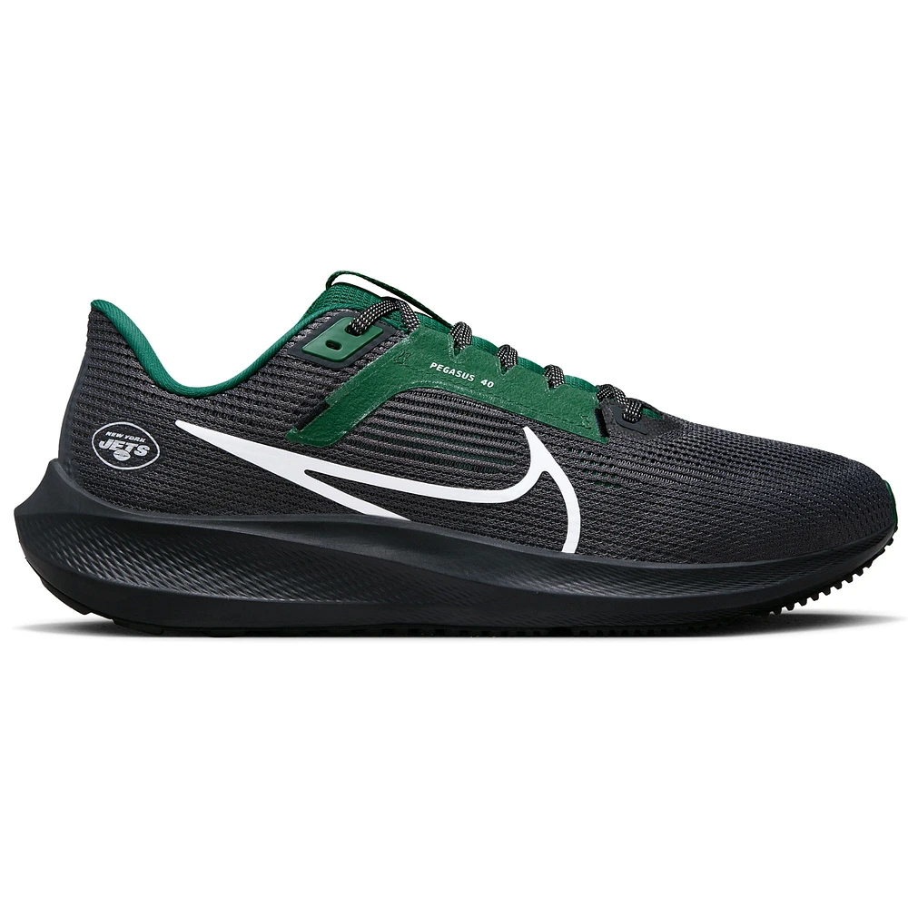 Chaussure de course unisexe Nike Anthracite New York Jets Zoom Pegasus 40