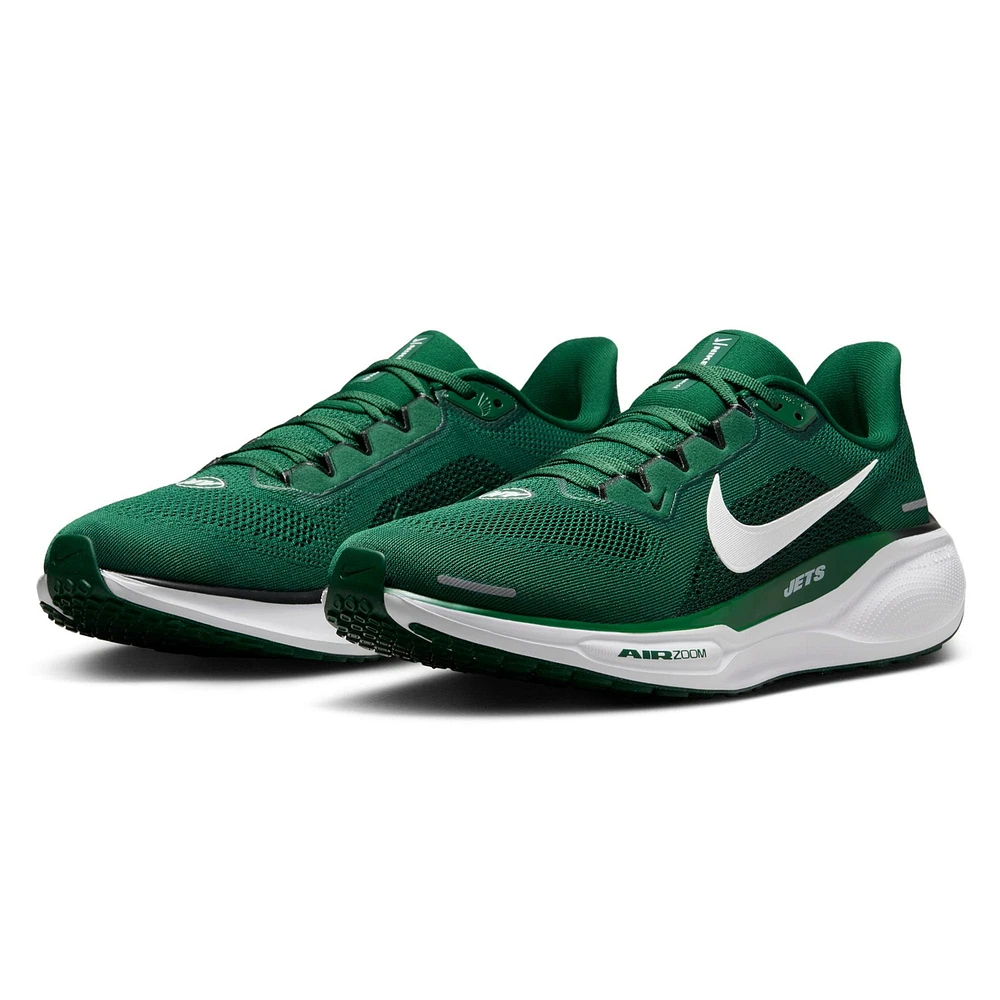 Chaussures de course unisexe Nike Zoom Pegasus 41 vertes des New York Jets