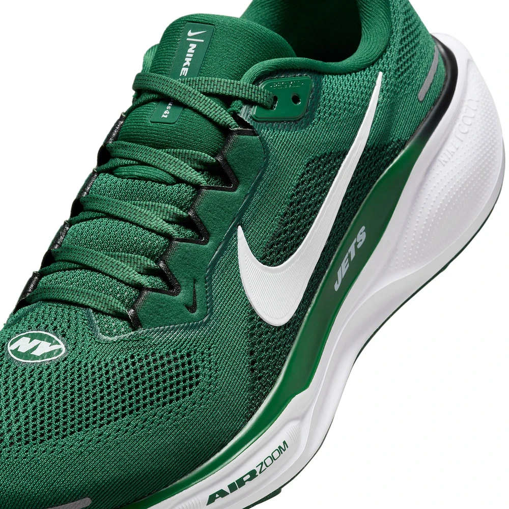 Chaussures de course unisexe Nike Zoom Pegasus 41 vertes des New York Jets