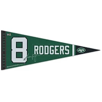 WinCraft Aaron Rodgers New York Jets 12" x 30" Premium Pennant