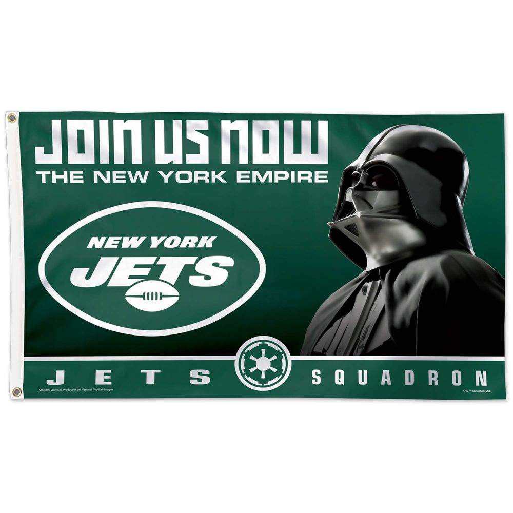 WinCraft New York Jets 3' x 5' Star Wars Deluxe - Single-Sided Flag