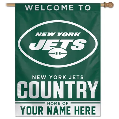 New York Jets WinCraft Personalized 27'' x 37'' 1-Sided Vertical Banner