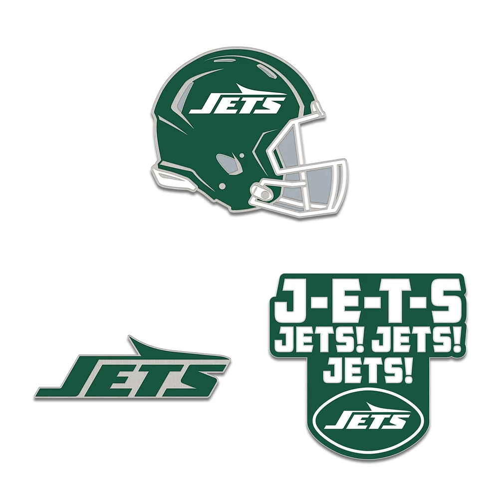 Ensemble de trois broches de pin WinCraft New York Jets