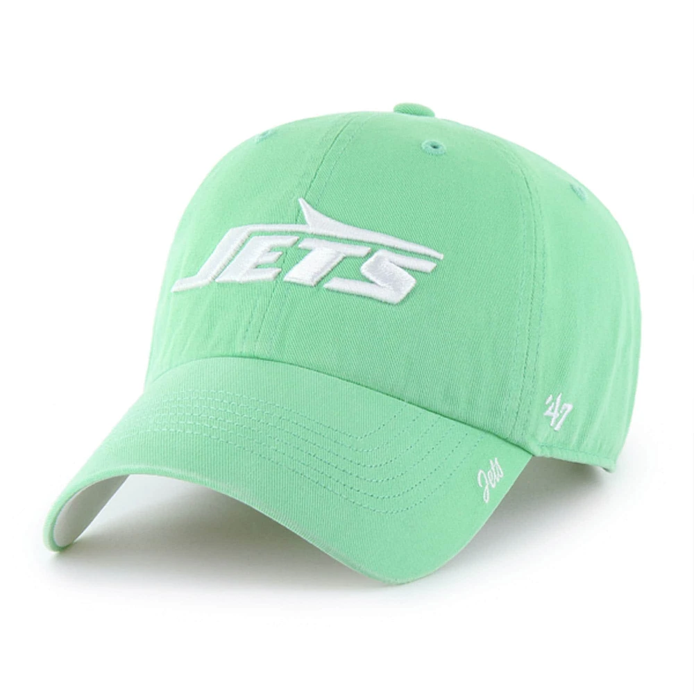 Women's '47 Green New York Jets Luminance Cheer Clean Up Adjustable Hat