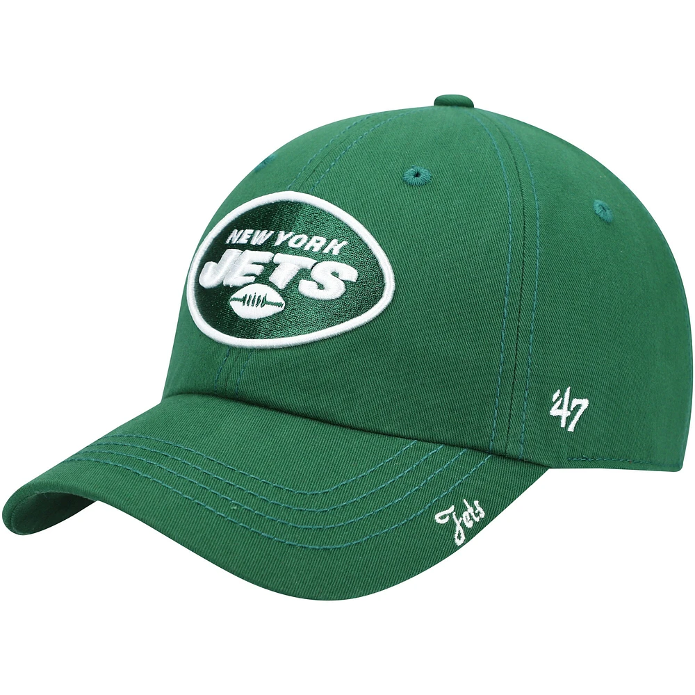 Women's '47 Green New York Jets Miata Clean Up Primary Adjustable Hat