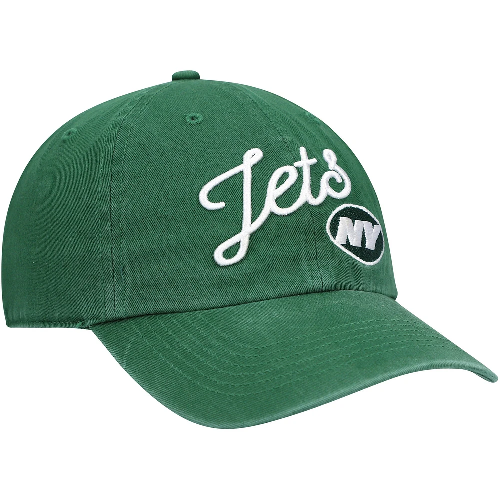 Casquette réglable Millie Clean Up des Jets de New York '47 verte pour femme