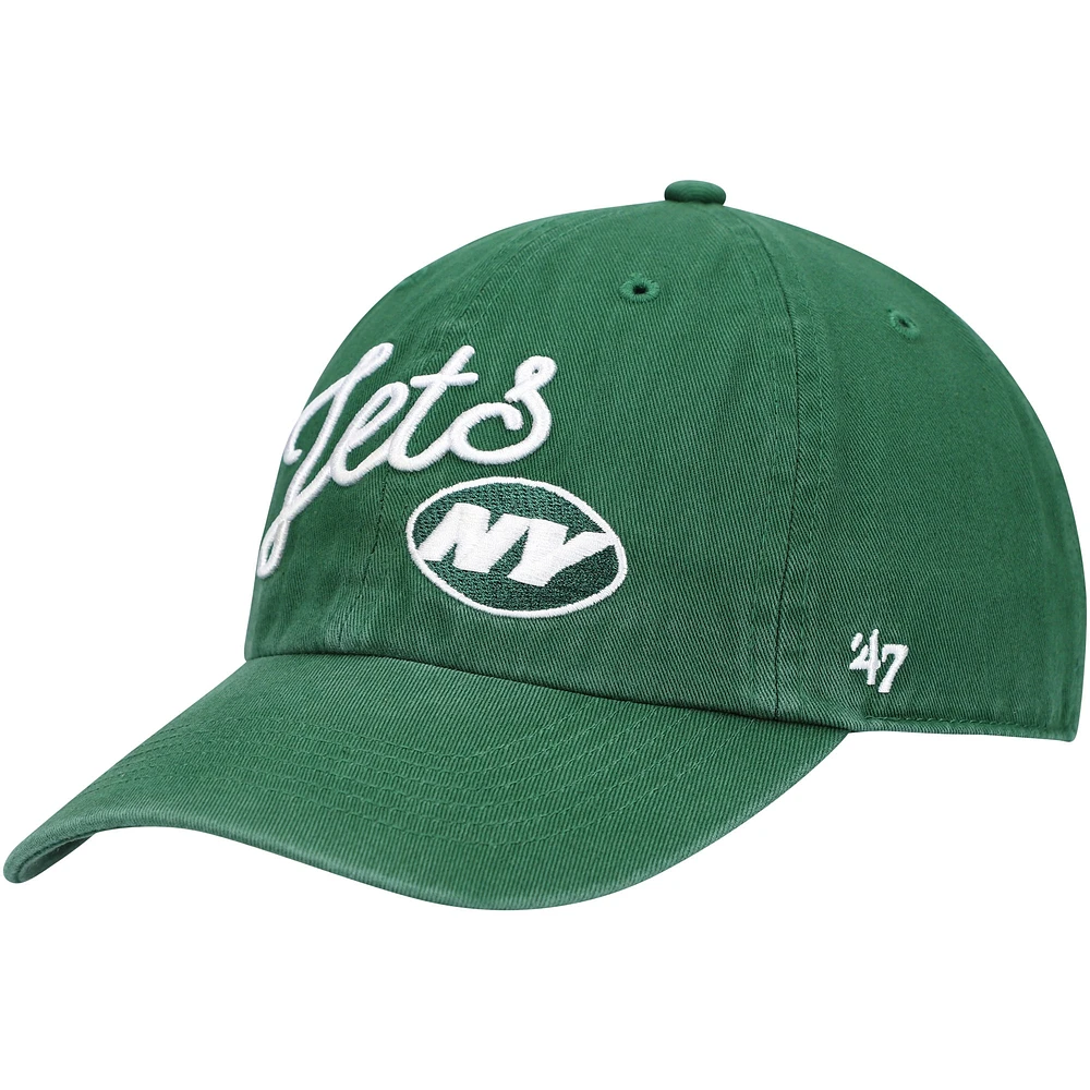 Casquette réglable Millie Clean Up des Jets de New York '47 verte pour femme