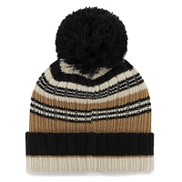 Women's '47 Natural New York Jets Barista Cuffed Knit Hat with Pom