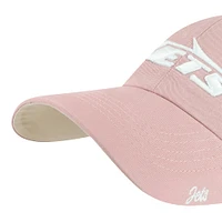 Women's '47  Pink New York Jets Ballpark Cheer Dusty Rose Clean Up Adjustable Hat