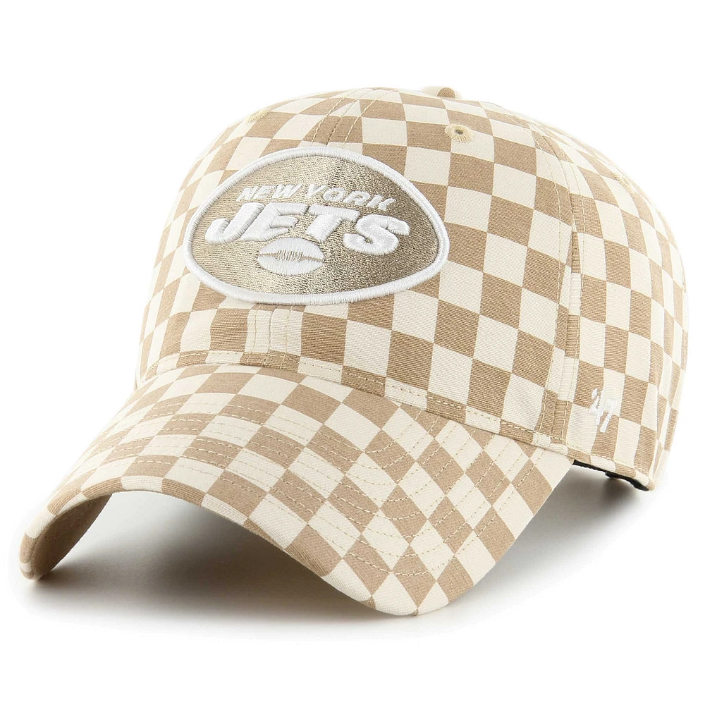 Casquette réglable '47 Tan New York Jets Vibe Check Clean Up pour femmes