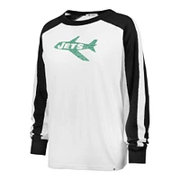 Women's '47 White New York Jets Premier Caribou Long Sleeve T-Shirt