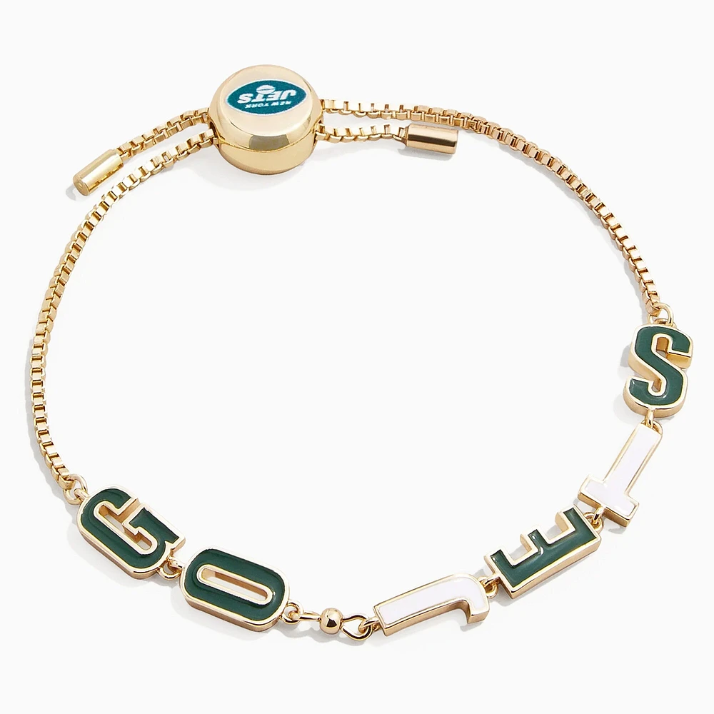 Women's BaubleBar New York Jets Slogan Pull-Tie Bracelet