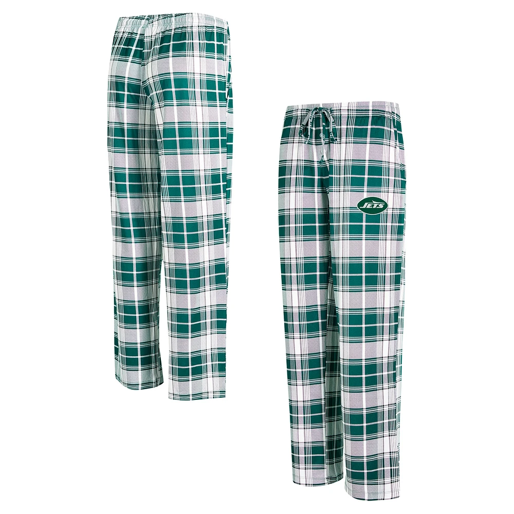 Women's Concepts Sport Green New York Jets Ashford Plaid Knit Pants