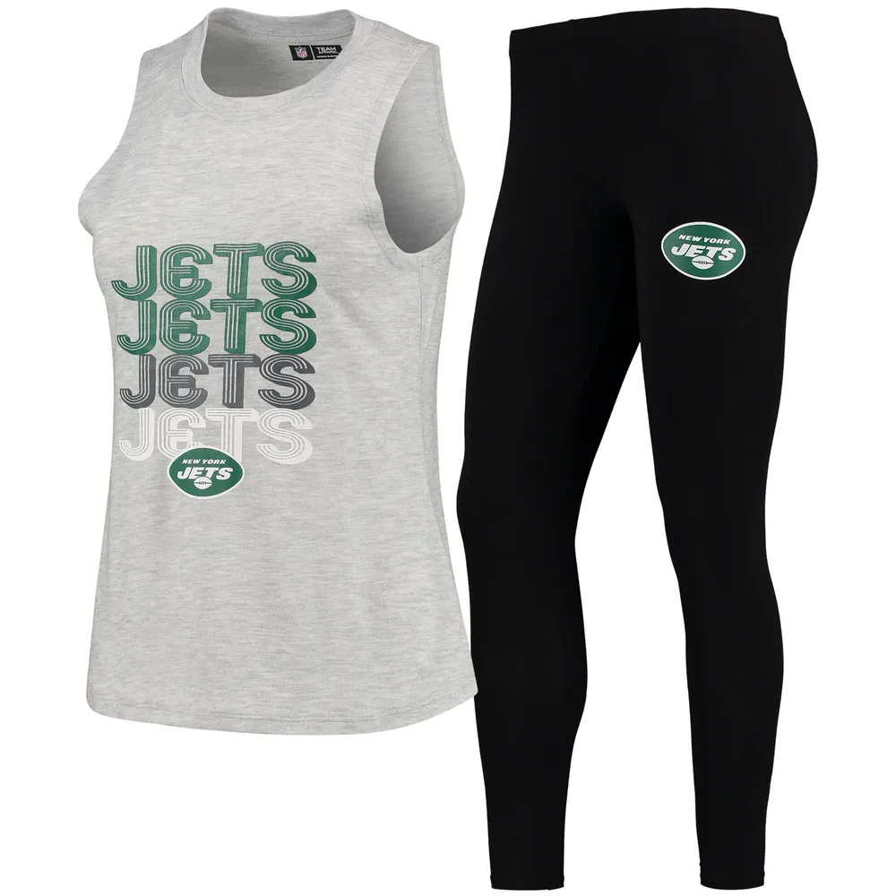 Lids New York Jets Concepts Sport Women's Profound Tank Top & Leggings  Sleep Set - Heathered Gray/Black