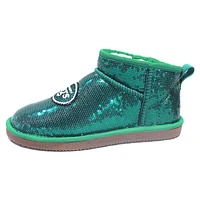 Bottines à paillettes Cuce Green New York Jets pour femmes