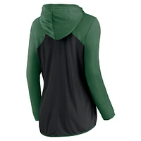 Women's Fanatics Black/Green New York Jets Script Full-Zip Hoodie