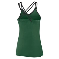 Women's Fanatics Green New York Jets Go For It Strappy Crossback Tank Top