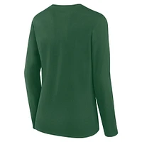 Women's Fanatics Green New York Jets Long Sleeve Scoop Neck T-Shirt