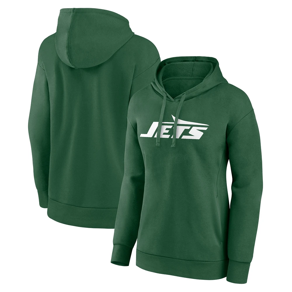 Sweat à capuche vert avec logo principal des New York Jets Fanatics pour femmes