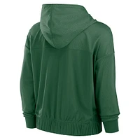 Women's Fanatics Green New York Jets Script Lock Full-Zip Hoodie